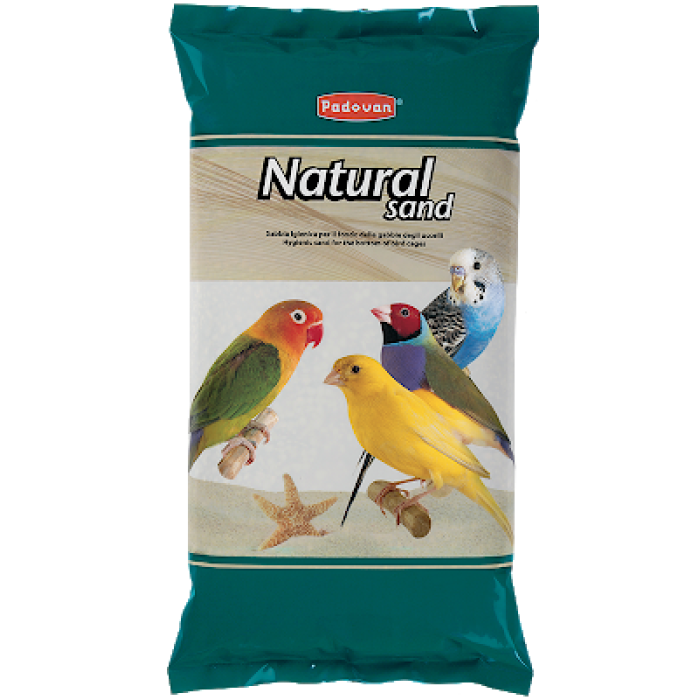 Padovan Гигиенический кварцевый наполнитель для птичьей клетки Natural Sand 5 кг